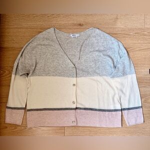 REITMANS Cashmere Blend cardigan (grey, pink and cream)